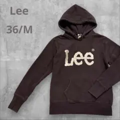 リー フーディー パーカー 長袖 ダークグレー 36 M マフポケット 秋冬