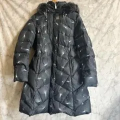 ジャンルイシェレル　ダウンコート　黒　水玉　L　未使用 ジャンルイシェレルのダウンコート | 50代からのファッション