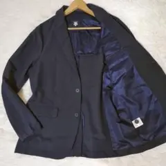 【希少L 洗える 現行 撥水】デサント 軽量 ストレッチ テーラード ジャケット
