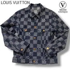 極美品 Louis Vuitton 刺繍デザイン Gジャン L 2026年最新】LOUIS VUITTON メンズ Gジャン・デニムジャケットの人気