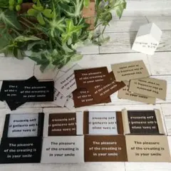 ハンドメイドオリジナルタグ特別企画価格Oセット20枚