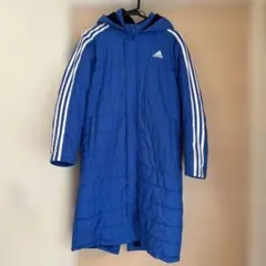 アディダス　adidas 160 ベンチコート　防寒コート　サッカーベンチコート