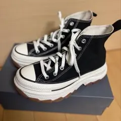 コンバース厚底　ハイカット　ブラック　レディース24cm 美品