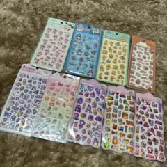 ぷくぷくシールなど 9枚セット