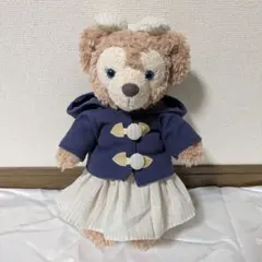 シェリーメイ　ダッフルコート　紺×ストライプ