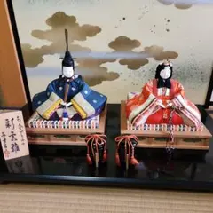 【真多呂作 】彩雲雛 親王飾り木目込み雛人形のサムネイル