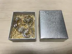 シルバーフラワー・リーフブローチ3個セット