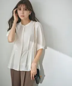 エニィスィス コンフォートビューティサテン ブラウス