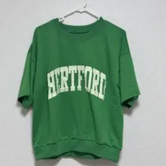 HERTFORD グリーン Tシャツ 半袖 Lettuce