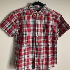 半袖シャツ チェック　シャツ　コンバース