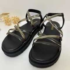 チャオパニック　サンダル　フラット　ストラップ　厚底　Ｌ　24.5 クッションのサムネイル