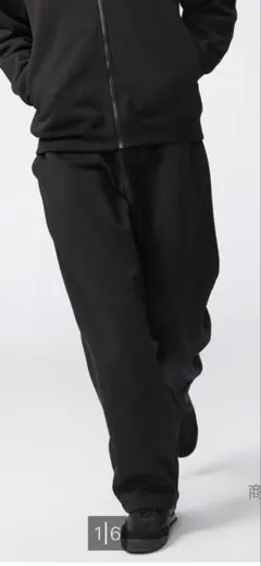 新品未使用　ユニクロシー　スウェットワイドパンツ　Sサイズ　ブラック　タグ付き