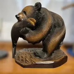 목각 곰 아이누 목공품 공예품