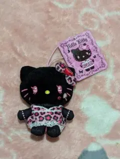 ハローキティ ヒョウ柄ぬいぐるみ新品タグ付き