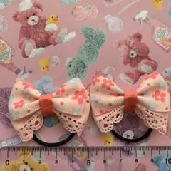 62 キッズリボン　ベビーリボン　キッズヘアゴム ハンドメイド
