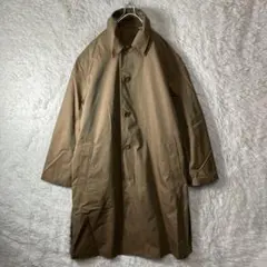 美品 UNIQLO U ユニクロユー ステンカラーコート ロング丈 玉虫色 M