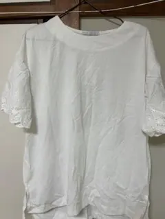 SEASON REASON 半袖Tシャツ レース袖 ホワイト M