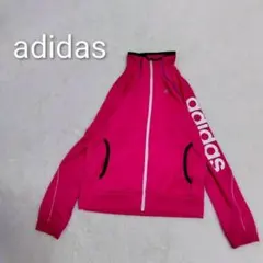 【アディダス】ピンク ジップアップジャージ Sサイズ レディース k3426