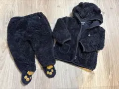babyGap ボアパーカー　つま先付きズボンセット