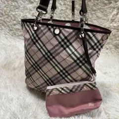 BURBERRY LONDON BLUE LABELトートバッグ　リバーシブル