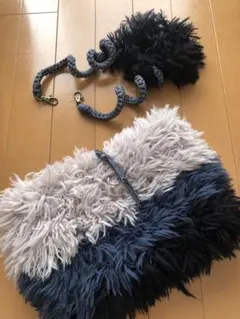 3way クラッチ ショルダー ハンド バッグ　ハンドメイド　ふわふわファー風