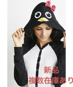 未使用タグ付⭐️ペンギンに変身ロンパース　ジャンプスーツ　着ぐるみ　ハロウィン