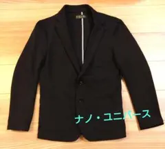 【美品】ナノ・ユニバース 黒のテーラードジャケット サイズМ