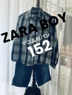 zaraboy ザラ 152　デニムショートパンツ 状態良い！