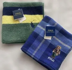 ☘️ラルフローレン ガーゼ タオルハンカチ 《ポロベア》＊タオル ハンカチ