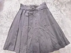 Ank Rouge ウエスト部英字刺繍プリーツスカート