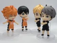 新品 ハイキュー ミニフィギュア 4体セット　影山・日向・宮侑・宮治　7.5cm