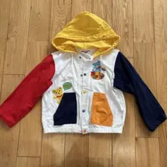 MIKI HOUSE フード付きパーカー　100 夏用　綿100%