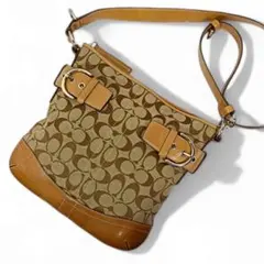 m*a様 美品 正規品 コーチ シグネチャー ショルダーバッグ 斜め掛け 男女兼