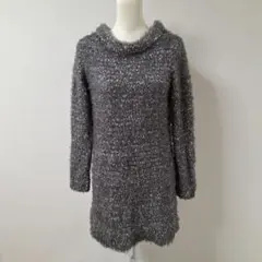 E hyphen world gallery シャギー ニット チュニック【F】