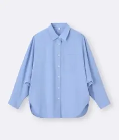 新品　GUドルマンスリーブシャツ Mサイズ ライトブルー