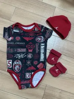 ジョーダン⭐︎ベビーロンパース⭐︎帽子靴下3点セット
