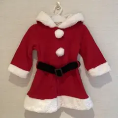 サンタワンピース サンタ帽子フード付き クリスマス仮装 サンタコスプレ 女の子
