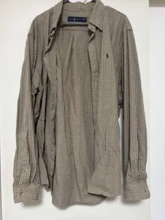 ラルフローレン チェック柄 長袖 シャツ 古着