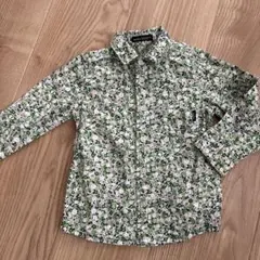 BeBe 花柄 長袖シャツ 100%コットン