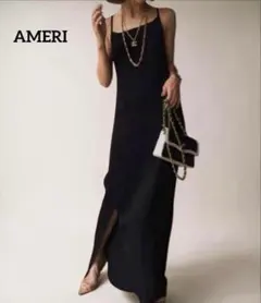 AMERI UNEVEN NECK KNIT DRESS