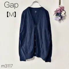 ギャップ　Vネック　コットンカーディガン　綿　ボタン　羽織 GAP 【M】