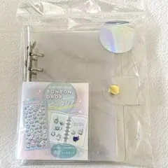 正規品 クーリア とうめいシールバインダー ホワイト ラメ シール帳