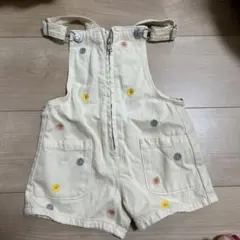ZARA 花柄オーバーオール 1 1/2歳　使用していない