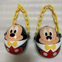 ミッキーマウス 卵型　グミケース　2個セット