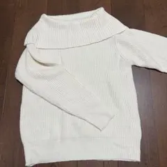 chocolat muffin ホワイトオフタートルニット