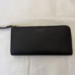 TORY BURCH ブラックレザー長財布
