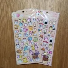 オバケーヌ ぷっくり ジュエル シール 立体シール 2シートセット おまけ付き