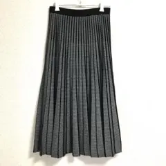 INDIVI ニットプリーツスカート ロング　36