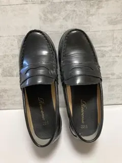 子ども用靴　卒業式　黒ローファー　22.5cm