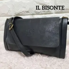 IL BISONTE ショルダーバッグ クロスボディ サコッシュ ブラック
